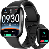Load image into Gallery viewer, Smart Watch for Men Women, 1.85" AMOLED Screen Smartwatch Compatible iPhone/Samsung/Android (Answer/Make Call), 100+ Sport Modes Fitness Tracker with Heart Rate/SpO2/Sleep Monitor 3ATM Waterproof